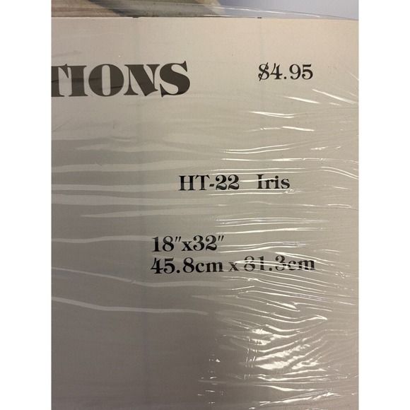 Vintage Judy Miller Publication Iris Floral Stained Glass Pattern 18"x32" HT-22 - Picture 3 of 6